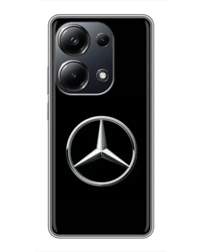 Чехол для Xiaomi POCO M6 Pro с картинкой «Mercedes классический лого»