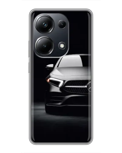 Чехол для Xiaomi POCO M6 Pro с картинкой «Свет фар Mercedes»