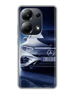 Чехол для Xiaomi POCO M6 Pro с картинкой «Mercedes EQ — будущее»