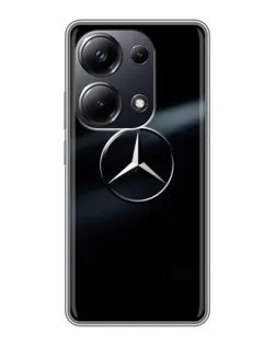 Чехол для Xiaomi POCO M6 Pro с картинкой «Mercedes на металле» Чехол для Xiaomi POCO M6 Pro с картинкой «Mercedes на металле»