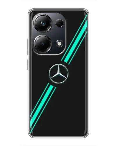 Чехол для Xiaomi POCO M6 Pro с картинкой «Спортивные линии Mercedes» Чехол для Xiaomi POCO M6 Pro с картинкой «Спортивные линии Mercedes»