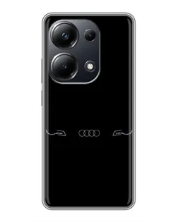 Чохол для Xiaomi POCO M6 Pro з картинкою «Audi — світловий підпис» Чохол для Xiaomi POCO M6 Pro з картинкою «Audi — світловий підпис»