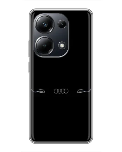 Чехол для Xiaomi POCO M6 Pro с картинкой «Audi — световой подпись»