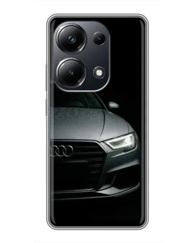 Чехол для Xiaomi POCO M6 Pro с картинкой «Audi — детализация кузова»