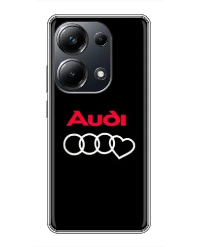 Чехол для Xiaomi POCO M6 Pro с картинкой «Логотип Audi Heart»