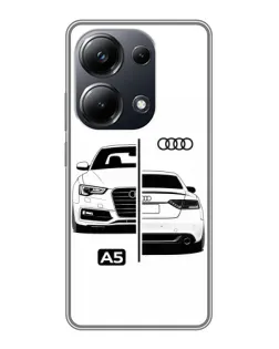 Чехол для Xiaomi POCO M6 Pro с картинкой «Audi — контрастный дизайн» Чехол для Xiaomi POCO M6 Pro с картинкой «Audi — контрастный дизайн»