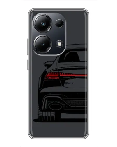 Чехол для Xiaomi POCO M6 Pro с картинкой «Задняя часть Audi — арт»