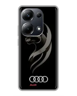 Чехол для Xiaomi POCO M6 Pro с картинкой «Графика — пантера и Audi» Чехол для Xiaomi POCO M6 Pro с картинкой «Графика — пантера и Audi»