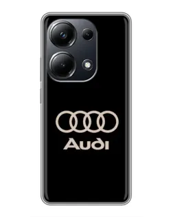 Чехол для Xiaomi POCO M6 Pro с картинкой «Audi — золотой логотип» Чехол для Xiaomi POCO M6 Pro с картинкой «Audi — золотой логотип»