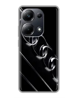 Чехол для Xiaomi POCO M6 Pro с картинкой «Audi — абстрактные кольца» Чехол для Xiaomi POCO M6 Pro с картинкой «Audi — абстрактные кольца»