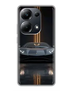 Чохол для Xiaomi POCO M6 Pro з картинкою «Lamborghini золоті лінії» Чохол для Xiaomi POCO M6 Pro з картинкою «Lamborghini золоті лінії»