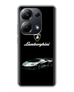 Чехол для Xiaomi POCO M6 Pro с картинкой «Логотип Lamborghini классика»