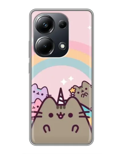 Чехол для Xiaomi POCO M6 Pro с картинкой «Единорог Pusheen»