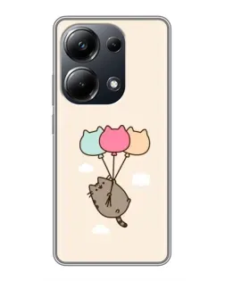 Чохол для Xiaomi POCO M6 Pro з картинкою «Пушин на кульках» Чохол для Xiaomi POCO M6 Pro з картинкою «Пушин на кульках»