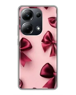 Чехол для Xiaomi POCO M6 Pro с картинкой «Бордовый атлас»