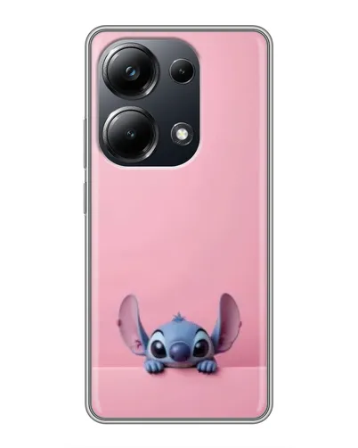 Чехол для Xiaomi POCO M6 Pro с картинкой «Stitch выглядывает»