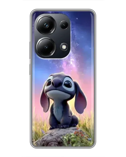 Чехол для Xiaomi POCO M6 Pro с картинкой «Стич на рассвете»
