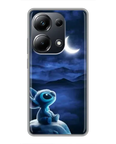 Чехол для Xiaomi POCO M6 Pro с картинкой «Лунная ночь Стича»