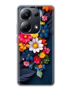 Чехол для Xiaomi POCO M6 Pro с картинкой «Цветочная феерия»