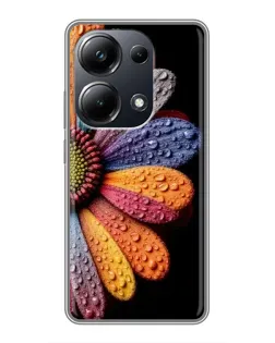 Чехол для Xiaomi POCO M6 Pro с картинкой «Радужный цветок»