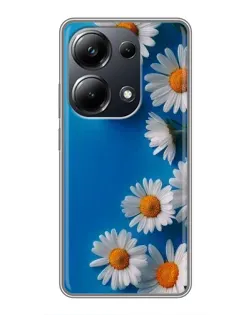 Чехол для Xiaomi POCO M6 Pro с картинкой «Белоснежные маргаритки»