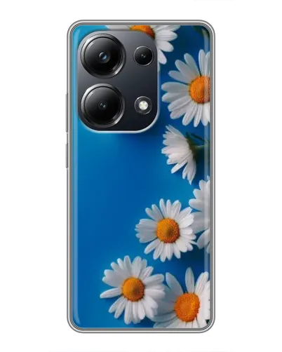 Чехол для Xiaomi POCO M6 Pro с картинкой «Белоснежные маргаритки»