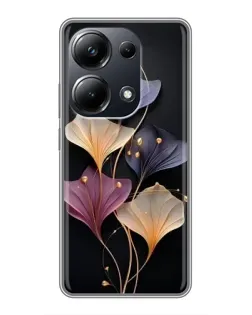 Чехол для Xiaomi POCO M6 Pro с картинкой «Лиловые цветы грации»