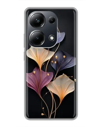 Чехол для Xiaomi POCO M6 Pro с картинкой «Лиловые цветы грации»