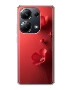 Чехол для Xiaomi POCO M6 Pro с картинкой «Маковые соцветия»