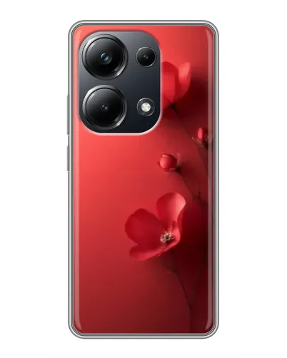 Чехол для Xiaomi POCO M6 Pro с картинкой «Маковые соцветия»