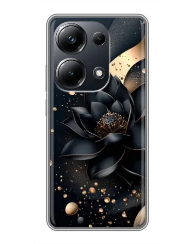 Чехол для Xiaomi POCO M6 Pro с картинкой «Черный лотос»