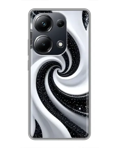 Чехол для Xiaomi POCO M6 Pro с картинкой «Черно-белая спираль» Чехол для Xiaomi POCO M6 Pro с картинкой «Черно-белая спираль»
