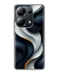 Чохол для Xiaomi POCO M6 Pro з картинкою «Об'ємні чорно-білі стрічки» Чохол для Xiaomi POCO M6 Pro з картинкою «Об'ємні чорно-білі стрічки»