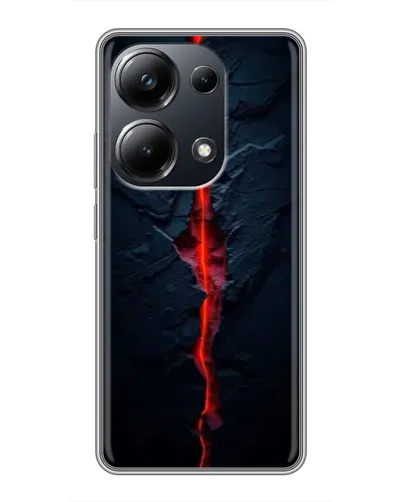 Чехол для Xiaomi POCO M6 Pro с картинкой «Kрасная лавовая трещина» Чехол для Xiaomi POCO M6 Pro с картинкой «Kрасная лавовая трещина»