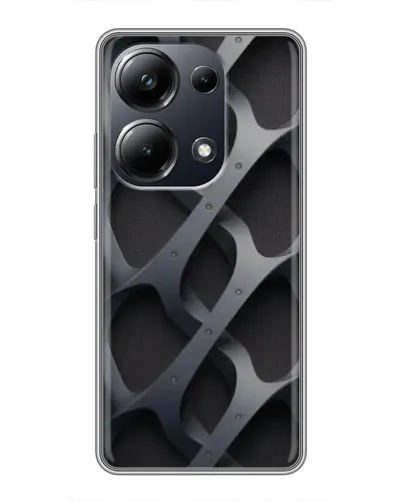 Чехол для Xiaomi POCO M6 Pro с картинкой «Объемное серое плетение» Чехол для Xiaomi POCO M6 Pro с картинкой «Объемное серое плетение»