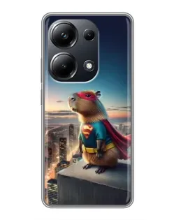 Чохол для Xiaomi POCO M6 Pro з картинкою «Капі-мен супергерой»