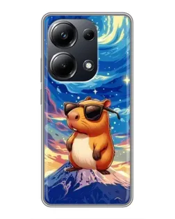 Чохол для Xiaomi POCO M6 Pro з картинкою «Капібара Ван Гога»