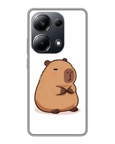 Чехол для Xiaomi POCO M6 Pro с картинкой «Толстенькая капибара»