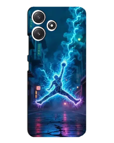 Чехол для Xiaomi POCO M6 с картинкой «Jordan Gold Jumpman»