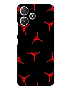Чехол для Xiaomi POCO M6 с картинкой «Jordan Red Pattern»
