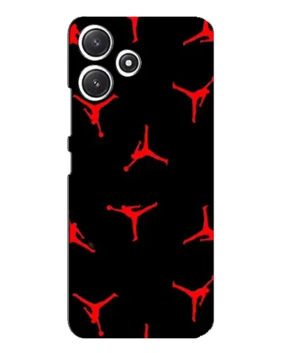 Чехол для Xiaomi POCO M6 с картинкой «Jordan Red Pattern»
