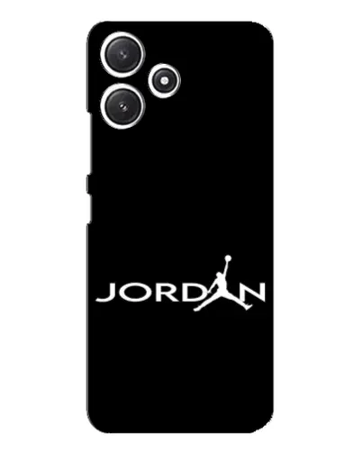 Чехол для Xiaomi POCO M6 с картинкой «Jordan White Logo»