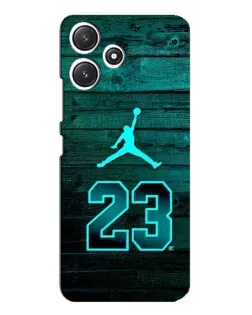 Чехол для Xiaomi POCO M6 с картинкой «Jordan Cyan 23»