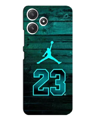 Чехол для Xiaomi POCO M6 с картинкой «Jordan Cyan 23»