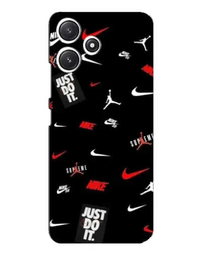 Чехол для Xiaomi POCO M6 с картинкой «Nike Mix Pattern»
