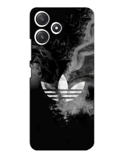 Чехол для Xiaomi POCO M6 с картинкой «Абстрактный дым Adidas»