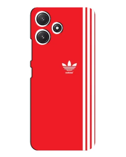 Чехол для Xiaomi POCO M6 с картинкой «Красный минимализм Adidas»