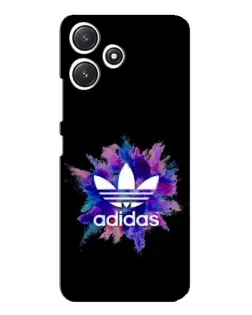 Чехол для Xiaomi POCO M6 с картинкой «Взрыв красок Adidas»