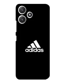 Чехол для Xiaomi POCO M6 с картинкой «Черная классика Adidas»