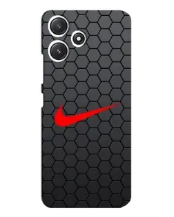 Чехол для Xiaomi POCO M6 с картинкой «Nike — карбоновая сетка»